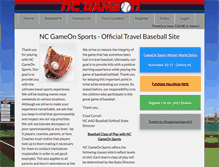 Tablet Screenshot of ncgameonsports.com